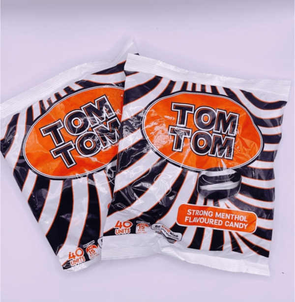 Tom tom strong menthol flavoured candy